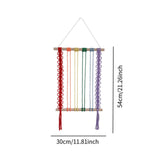 Maxbell Bohemian Tapestry Wall Decor Nursery over Bed Prop Gift Macrame Wall Hanging rainbow color