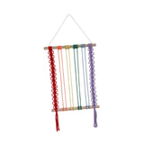 Maxbell Bohemian Tapestry Wall Decor Nursery over Bed Prop Gift Macrame Wall Hanging rainbow color