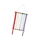 Maxbell Bohemian Tapestry Wall Decor Nursery over Bed Prop Gift Macrame Wall Hanging rainbow color