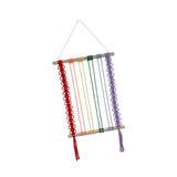Maxbell Bohemian Tapestry Wall Decor Nursery over Bed Prop Gift Macrame Wall Hanging rainbow color