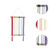 Maxbell Bohemian Tapestry Wall Decor Nursery over Bed Prop Gift Macrame Wall Hanging rainbow color