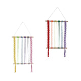 Maxbell Bohemian Tapestry Wall Decor Nursery over Bed Prop Gift Macrame Wall Hanging rainbow color