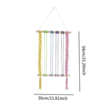 Maxbell Bohemian Tapestry Wall Decor Nursery over Bed Prop Gift Macrame Wall Hanging multi color