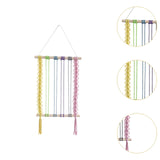 Maxbell Bohemian Tapestry Wall Decor Nursery over Bed Prop Gift Macrame Wall Hanging multi color