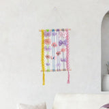 Maxbell Bohemian Tapestry Wall Decor Nursery over Bed Prop Gift Macrame Wall Hanging multi color