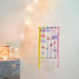 Maxbell Bohemian Tapestry Wall Decor Nursery over Bed Prop Gift Macrame Wall Hanging multi color