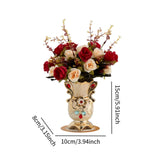 Maxbell Faux Flowers in Vase Graceful Centerpiece Vase for Dining Room Hotel Parties A
