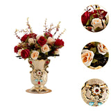 Maxbell Faux Flowers in Vase Graceful Centerpiece Vase for Dining Room Hotel Parties A