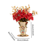 Maxbell Faux Flowers in Vase Graceful Centerpiece Vase for Dining Room Hotel Parties B