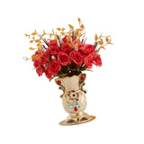 Maxbell Faux Flowers in Vase Graceful Centerpiece Vase for Dining Room Hotel Parties B