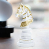 Maxbell International Chess Statue Tabletop Ornament for Chess Lovers Cabinet Office Horse