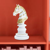 Maxbell International Chess Statue Tabletop Ornament for Chess Lovers Cabinet Office Horse