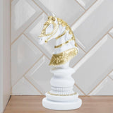 Maxbell International Chess Statue Tabletop Ornament for Chess Lovers Cabinet Office Horse
