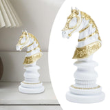 Maxbell International Chess Statue Tabletop Ornament for Chess Lovers Cabinet Office Horse