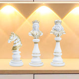 Maxbell International Chess Statue Tabletop Ornament for Chess Lovers Cabinet Office Horse