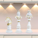 Maxbell International Chess Statue Tabletop Ornament for Chess Lovers Cabinet Office Horse