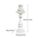 Maxbell International Chess Statue Tabletop Ornament for Chess Lovers Cabinet Office King
