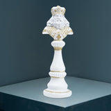 Maxbell International Chess Statue Tabletop Ornament for Chess Lovers Cabinet Office King