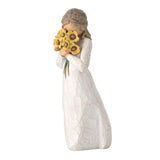 Maxbell Resin Girl Figurine Desk Ornament for Office Anniversary Valentines Gift