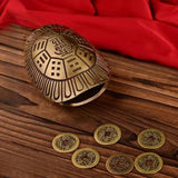Maxbell Turtle Shell Figurine Novelty Gift Chinese Decor for Shelf Study Room Office