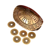 Maxbell Turtle Shell Figurine Novelty Gift Chinese Decor for Shelf Study Room Office