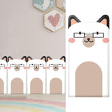 Maxbell Kids Room Wall Padding Anti Collision Pad for Living Room Decor Bedroom White Dog Pattern