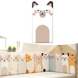 Maxbell Kids Room Wall Padding Anti Collision Pad for Living Room Decor Bedroom White Dog Pattern