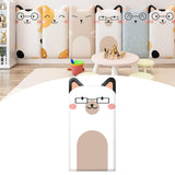 Maxbell Kids Room Wall Padding Anti Collision Pad for Living Room Decor Bedroom White Dog Pattern