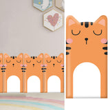 Maxbell Kids Room Wall Padding Anti Collision Pad for Living Room Decor Bedroom Orange Cat Pattern