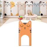 Maxbell Kids Room Wall Padding Anti Collision Pad for Living Room Decor Bedroom Orange Cat Pattern