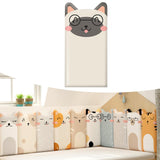 Maxbell Kids Room Wall Padding Anti Collision Pad for Living Room Decor Bedroom Beige Dog Pattern