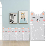 Maxbell Kids Room Wall Padding Anti Collision Pad for Living Room Decor Bedroom Gray Cat Pattern