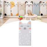 Maxbell Kids Room Wall Padding Anti Collision Pad for Living Room Decor Bedroom Gray Cat Pattern