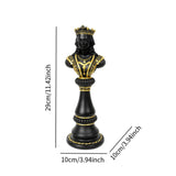 Maxbell Resin Figurine Craft International Chess Statue for Office Desk Chess Lovers Queen