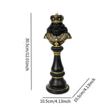 Maxbell Resin Figurine Craft International Chess Statue for Office Desk Chess Lovers King