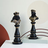 Maxbell Resin Figurine Craft International Chess Statue for Office Desk Chess Lovers King