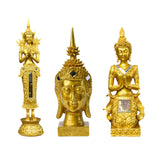 Maxbell Zen Buddha Statue Resin Craft Desktop Ornament for Living Room Office Indoor Buddha Head