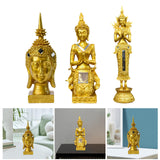 Maxbell Zen Buddha Statue Resin Craft Desktop Ornament for Living Room Office Indoor Buddha Head