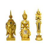 Maxbell Zen Buddha Statue Resin Craft Desktop Ornament for Living Room Office Indoor Buddha Head