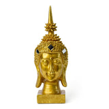Maxbell Zen Buddha Statue Resin Craft Desktop Ornament for Living Room Office Indoor Buddha Head