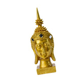 Maxbell Zen Buddha Statue Resin Craft Desktop Ornament for Living Room Office Indoor Buddha Head