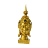 Maxbell Zen Buddha Statue Resin Craft Desktop Ornament for Living Room Office Indoor Buddha Head