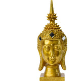 Maxbell Zen Buddha Statue Resin Craft Desktop Ornament for Living Room Office Indoor Buddha Head