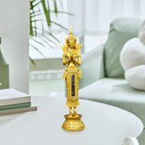 Maxbell Zen Buddha Statue Resin Craft Desktop Ornament for Living Room Office Indoor Standing Buddha