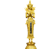 Maxbell Zen Buddha Statue Resin Craft Desktop Ornament for Living Room Office Indoor Standing Buddha