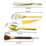 Maxbell Incense Burner Cleaning Tool Set Crafts Household for Buddhist Temple Office Type A