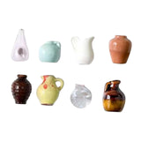 Maxbell 8x Mini Vase Fridge Magnets Resin Small Ornaments for Kitchen Cabinet Locker