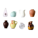 Maxbell 8x Mini Vase Fridge Magnets Resin Small Ornaments for Kitchen Cabinet Locker