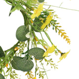 Maxbell Artificial Floral Candle Ring Wreath for Valentine Day Home Thanksgiving Day