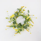 Maxbell Artificial Floral Candle Ring Wreath for Valentine Day Home Thanksgiving Day